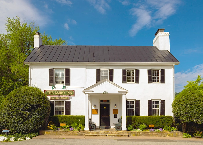 The Ashby Inn and Restaurant - front exterior of award-winning B&B bed and breakfast with reknowned restaurant in Paris, Virginia