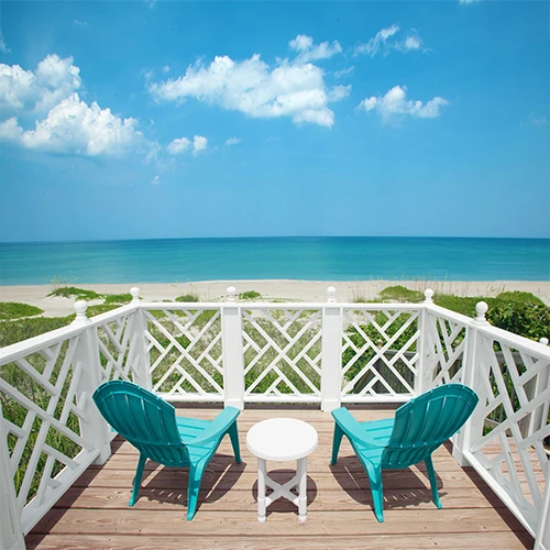 Windemere Inn by the Sea - bed and breakfast B&B in Indialantic, near Melbourne, Florida - ocean view from gazebo
